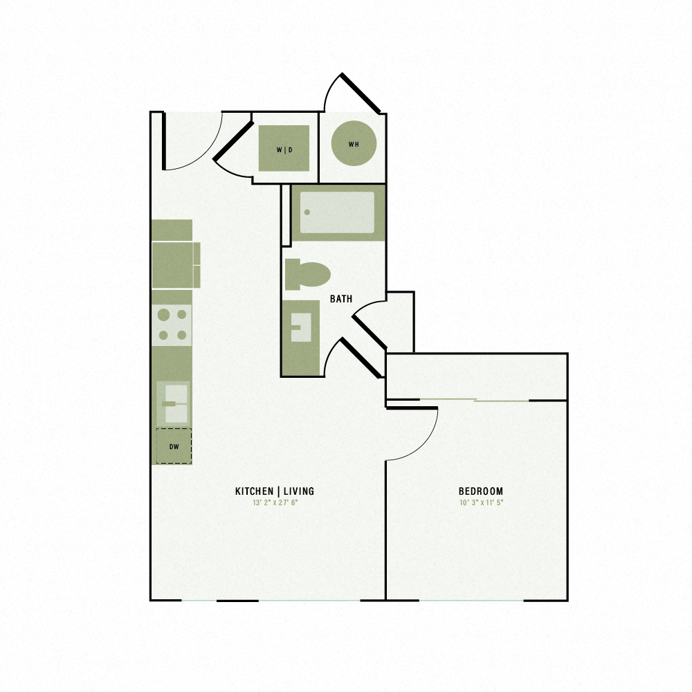 Floor plan layout diagram for A11
